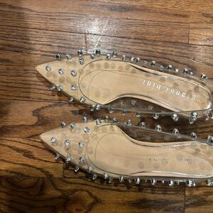 Gianvito Rossi Silver Studded Heels